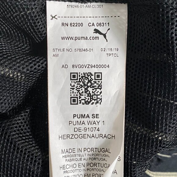 Puma X Han Kjobenhavn Black Cotton PINSTRIPE Track Jacket Size M - Picture 6 of 9